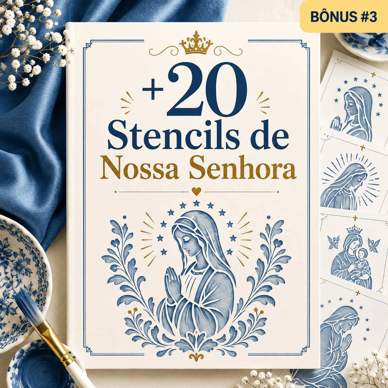 Bônus 3: +20 Stencils de Nossa Senhora