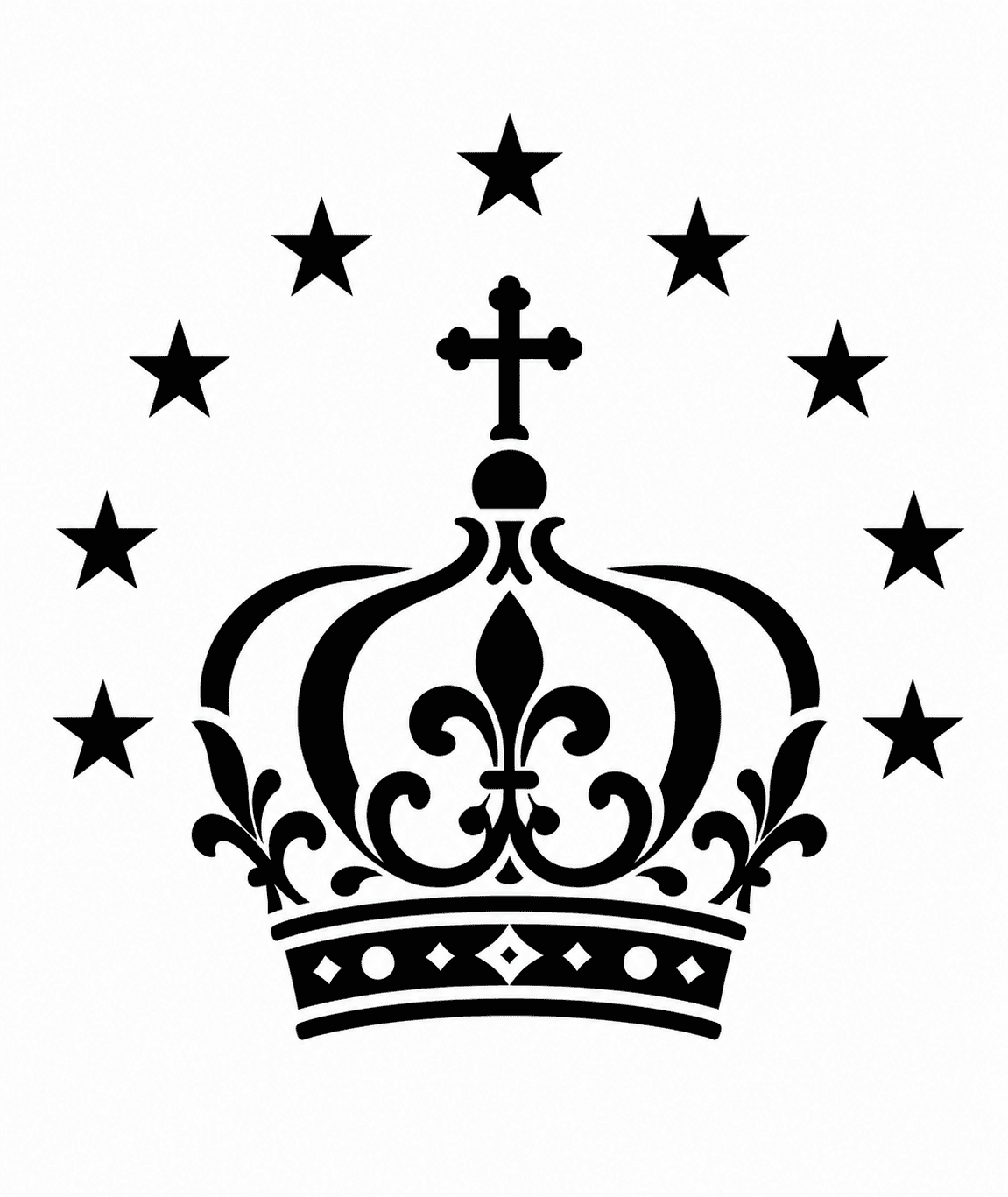 Stencil católico exemplo 6