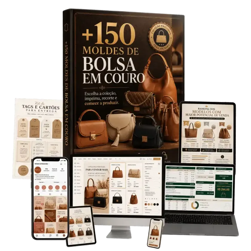 Coleção de Moldes de Bolsas