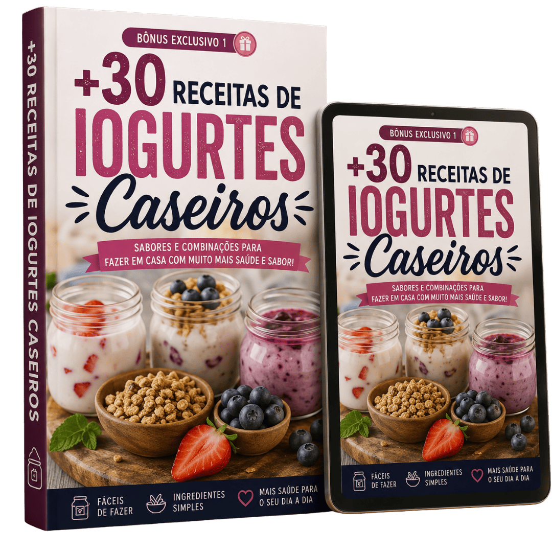 Mockup +30 Receitas de Iogurtes Caseiros