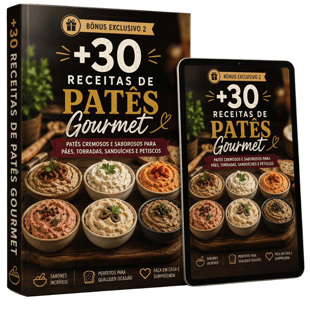Mockup +30 Receitas de Patês Gourmet