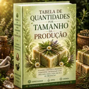 Lista visual de materiais para produzir seus sabonetes